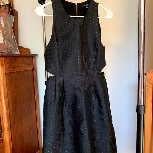 Madewell Nightfall Jacquard Cutout Dress - Picture 1 of 4